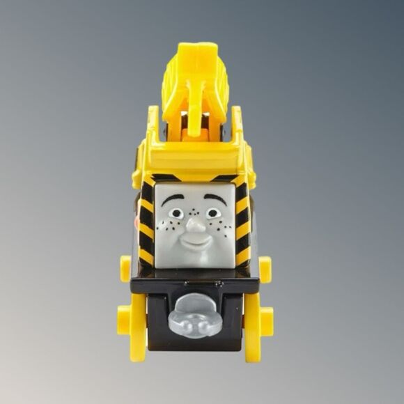 2013 Mattel Thomas & Friends Push Along Kevin Yellow Diecast Crane B23 - Picture 2 of 6